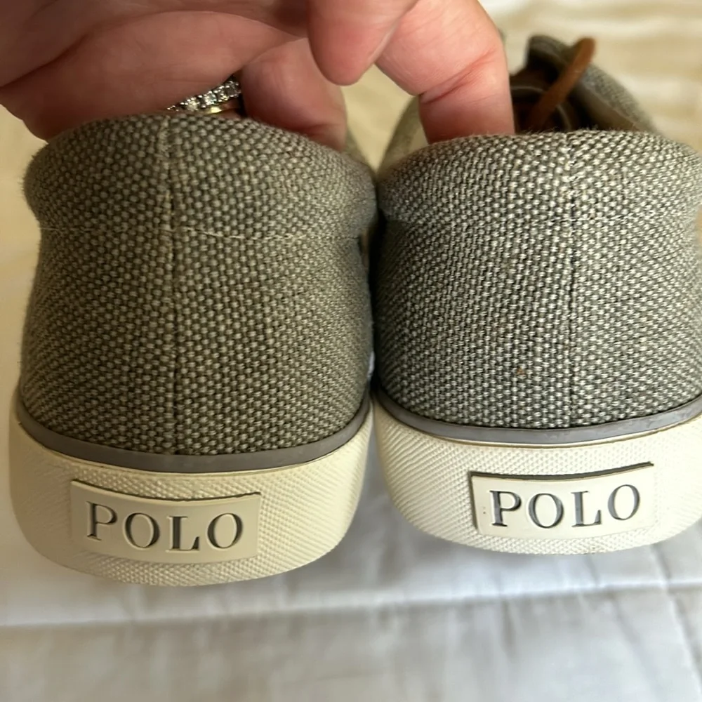 Polo Ralph Lauren Forestmont II Burlap Sneaker - Men's - Grey Size 10